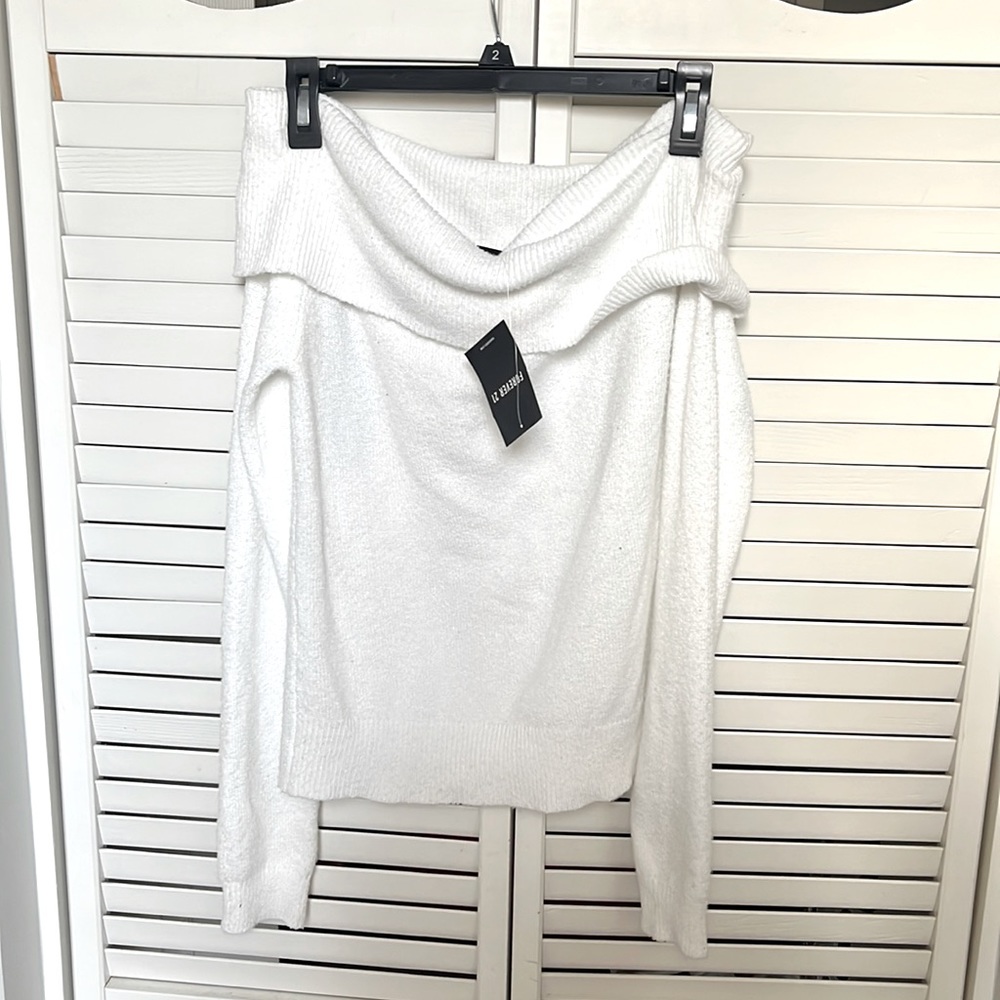 Off the shoulder sweater